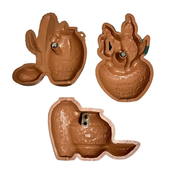 Vintage Burwood Southwestern Cactus Decoration Wall Hangings Set of 3 USA - Picture 2 of 4